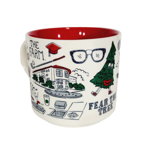 Starbucks Mug Stanford University Been There Series Campus Collection 14oz Red - Picture 3 of 9